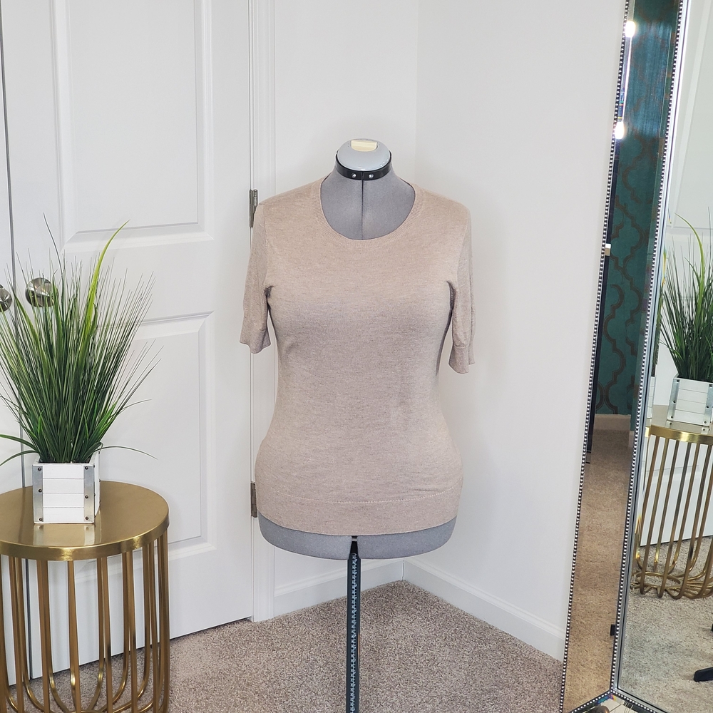 Ann Taylor Women's Top, Beige (Size M) - Picture 1 of 7